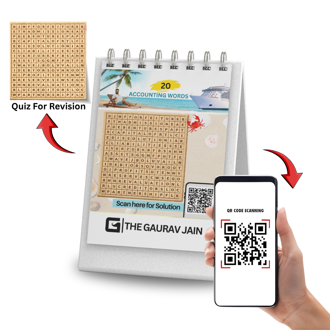 Commerce Desk Calendar and Highlighter Pen | Study Planner + Exam Strategy Calendar | By THE GAURAV JAIN
