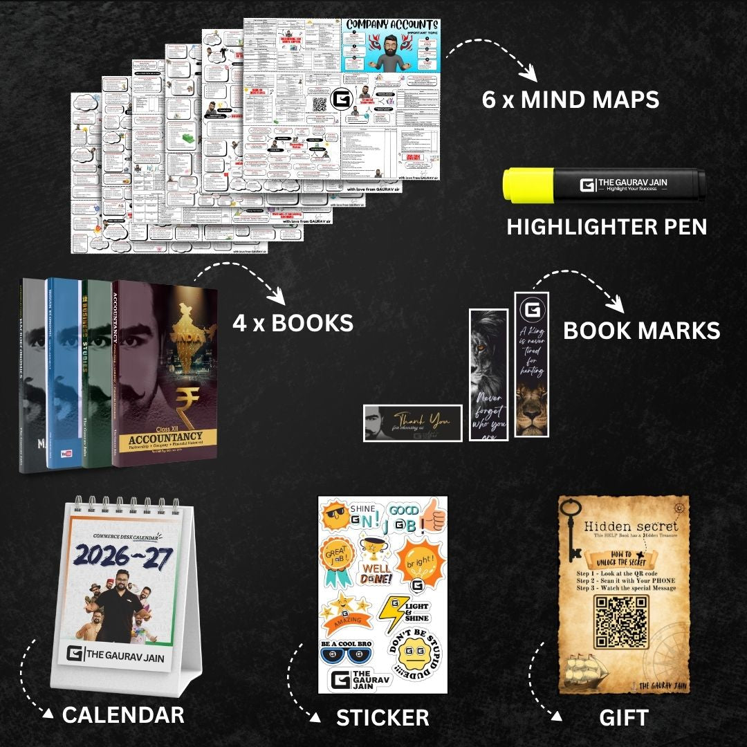 Commerce Box – Complete COMMERCE COMBO of HELP BOOKS class 12 | THE GAURAV JAIN
