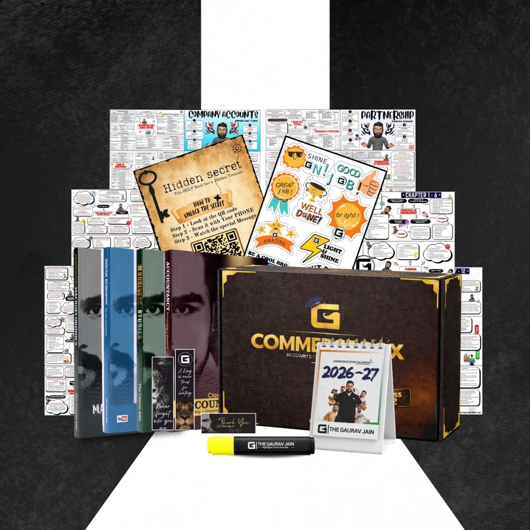 Commerce Box – Complete COMMERCE COMBO of HELP BOOKS class 12 | THE GAURAV JAIN